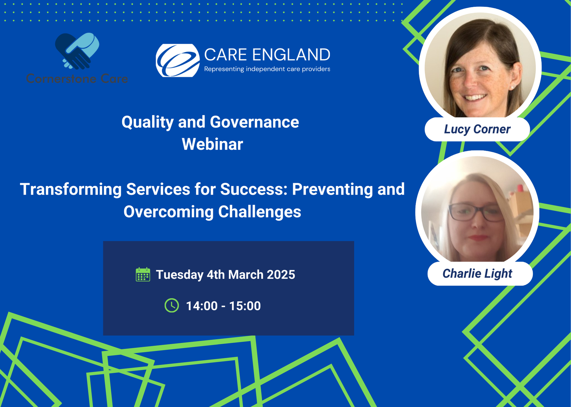 Cornerstone Care - Quality and Governance Webinar