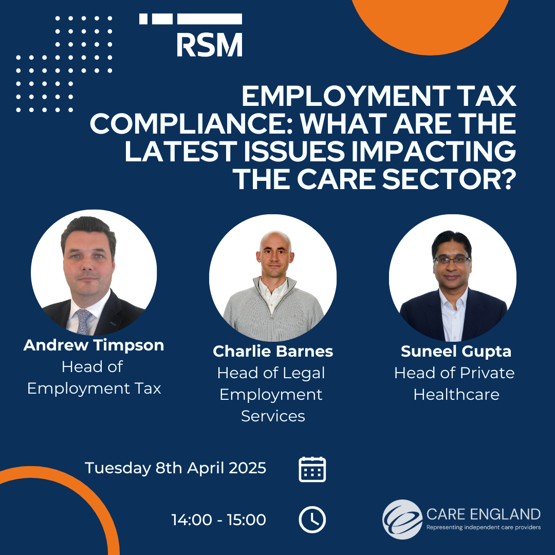 Employment tax compliance: What are the latest issues impacting the care sector?